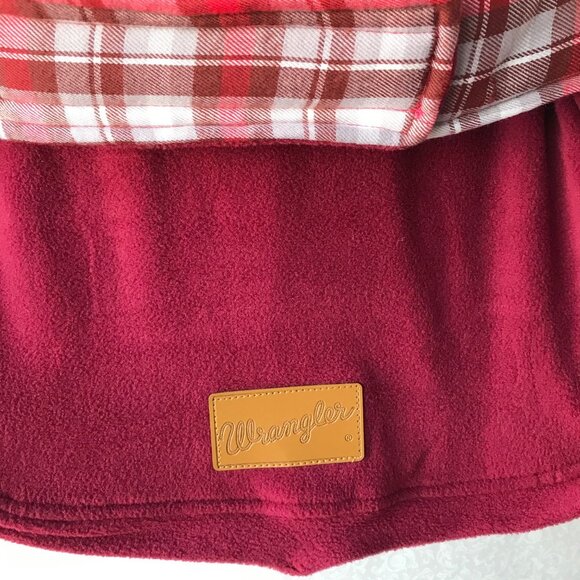 Wrangler Reversible Flannel and Fleece Dog Vest /Jacket  Size : M - Picture 7 of 8